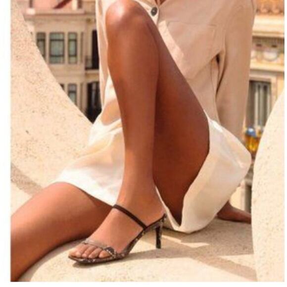 NWOT JEFFREY CAMPBELL Hera-Hi Black Heel Sandals - Size 8 - Picture 2 of 10